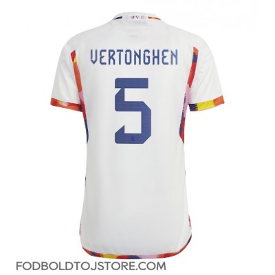 Belgien Jan Vertonghen #5 Udebanetrøje VM 2022 Kortærmet